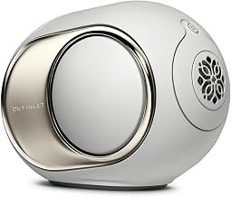 Devialet - Phantom Ultimate 98 dB - Light Pearl - Zero Distortion - High-Resolution Audio Processing - Multiroom Sync. - Home Audio Speaker