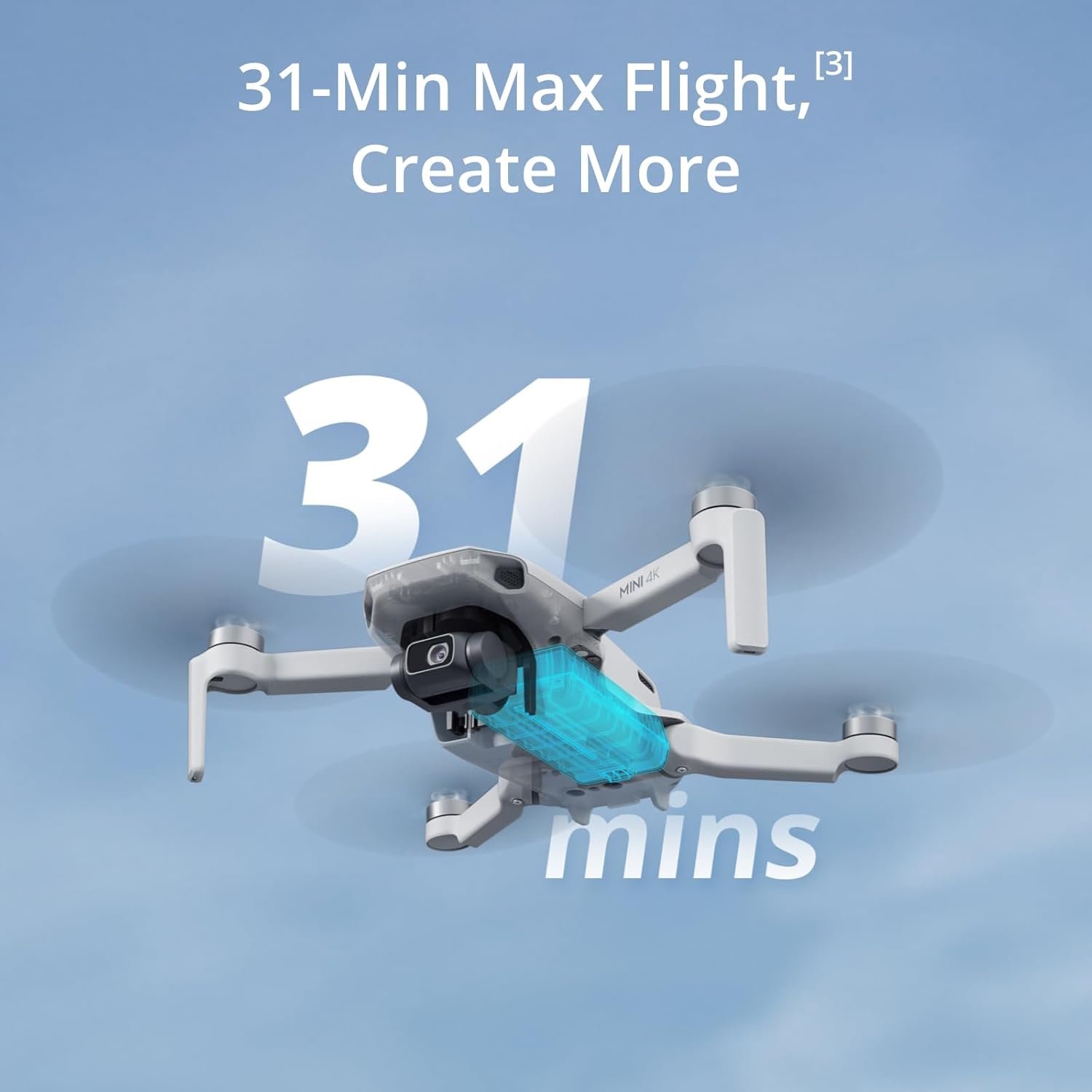 DJI Mini 4K, Drone with 4K UHD Camera for Adults, Under 249 g, 3-Axis Gimbal Stabilization, 10km Video Transmission, Auto Return, Wind Resistance, 1 Battery for 31-Min Max Flight Time Mini 4K (31-min) - Image 4