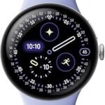 Google Pixel Watch 4 (41mm) - Android - 2 Years of Data- Heart Rate,Sleep & Fitness Tracking -30-Hour Battery -Polished Silver Aluminum Case - Iris Active Band - LTE (2025) -Google Pixel Watch app