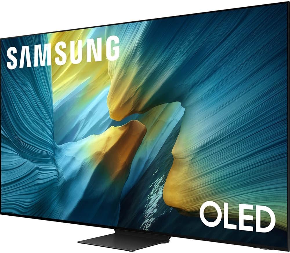 Samsung 83 inch OLED 4K S95F Vision AI Smart TV (2025) QN83S95FAEXZA Bundle with Q-Series Soundbar 7.1.2ch Subwoofer, 2X HDMI Cable and Deco Gear Home Theater Beginner's Guide - Image 2