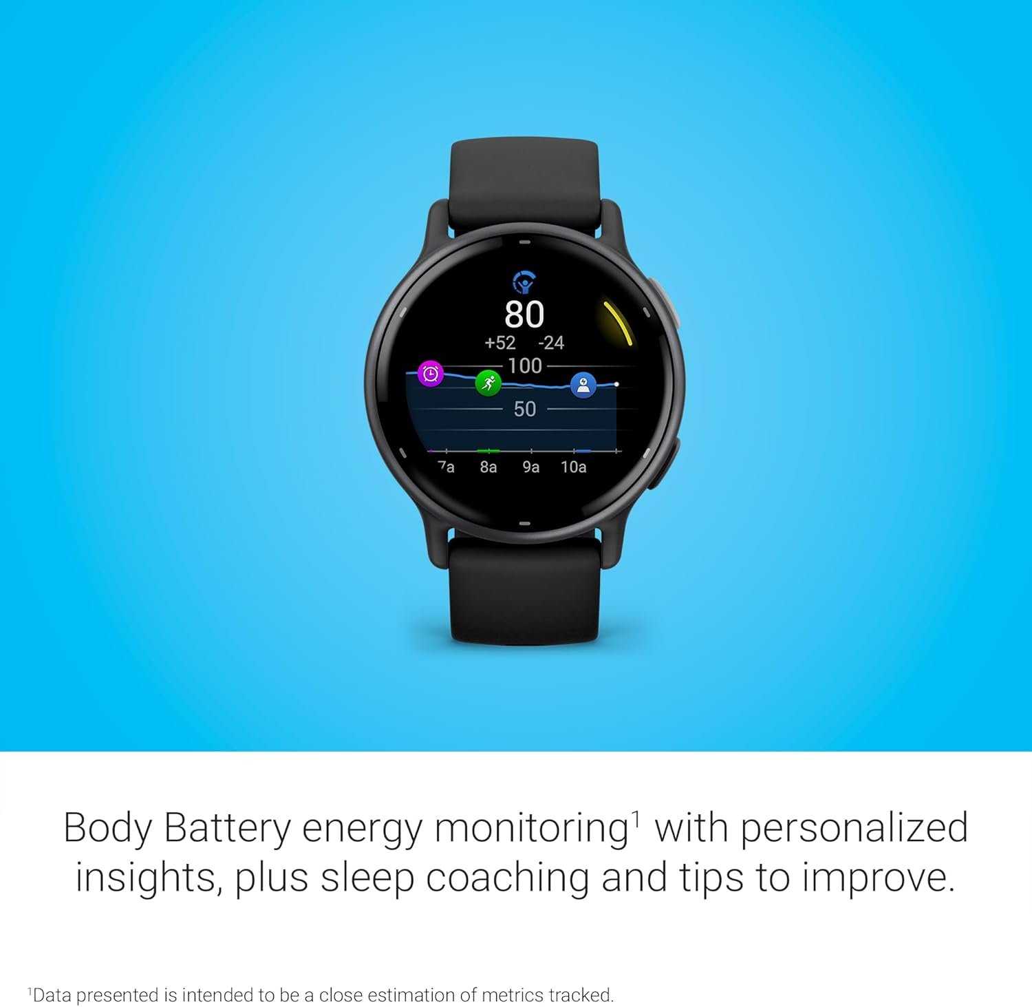 Garmin Vívoactive 5, Health and Fitness GPS Smartwatch, AMOLED Display, Up to 11 Days of Battery, Slate Aluminum Bezel with Black Case and Silicone Band - Image 3
