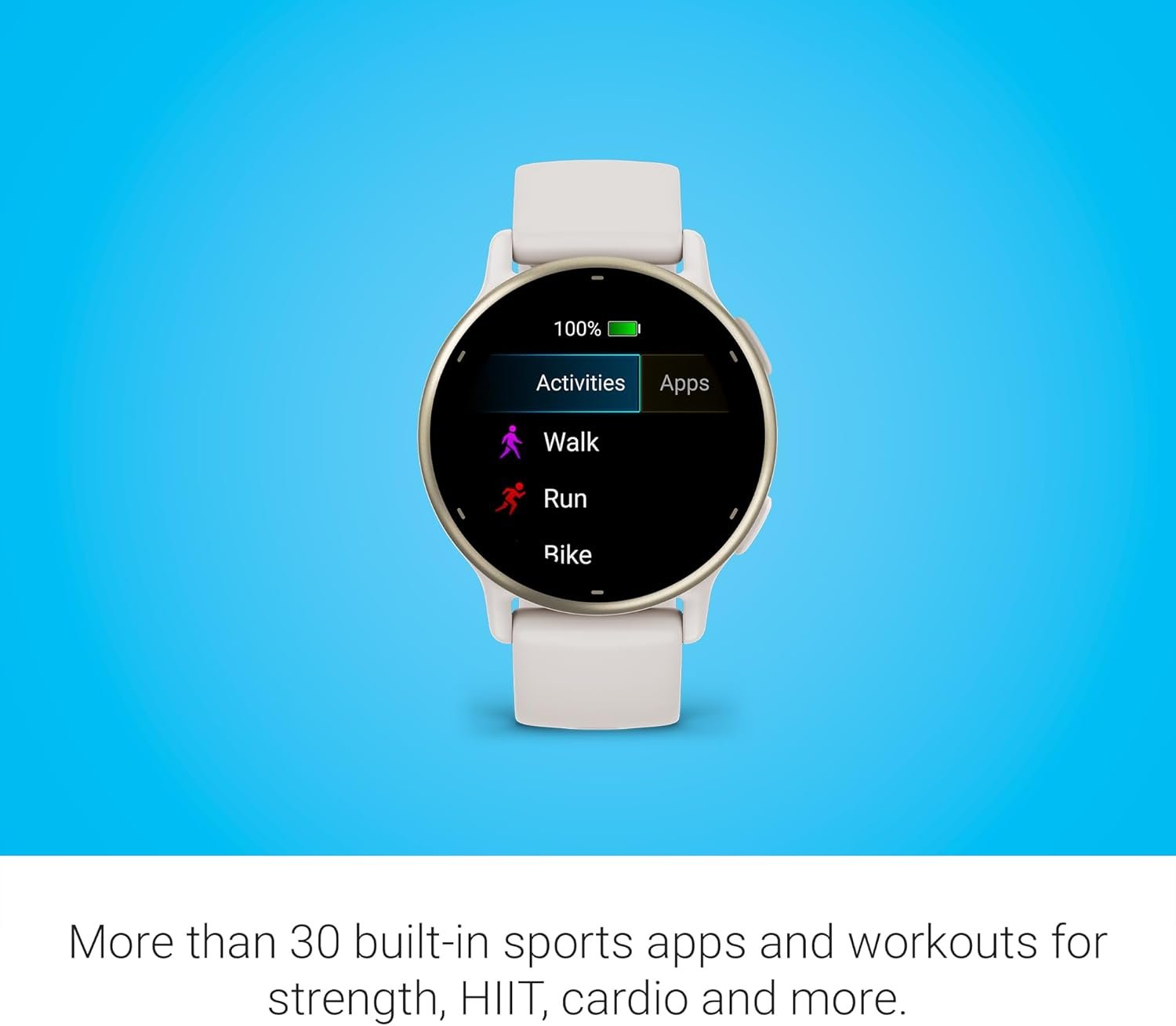 Garmin vívoactive 5, Health and Fitness GPS Smartwatch, AMOLED Display, Up to 11 Days of Battery, Ivory - Image 4