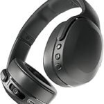 Skullcandy Crusher Evo Wireless Bluetooth Headphones with Multi-Sensory Bass, Noise Isolating Over-Ear Fit, Up to 40 Hours Battery, Microphone for iPhone Android - True Black