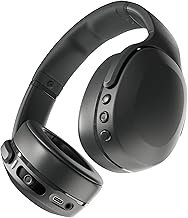 Skullcandy Crusher Evo Wireless Bluetooth Headphones with Multi-Sensory Bass, Noise Isolating Over-Ear Fit, Up to 40 Hours Battery, Microphone for iPhone Android - True Black