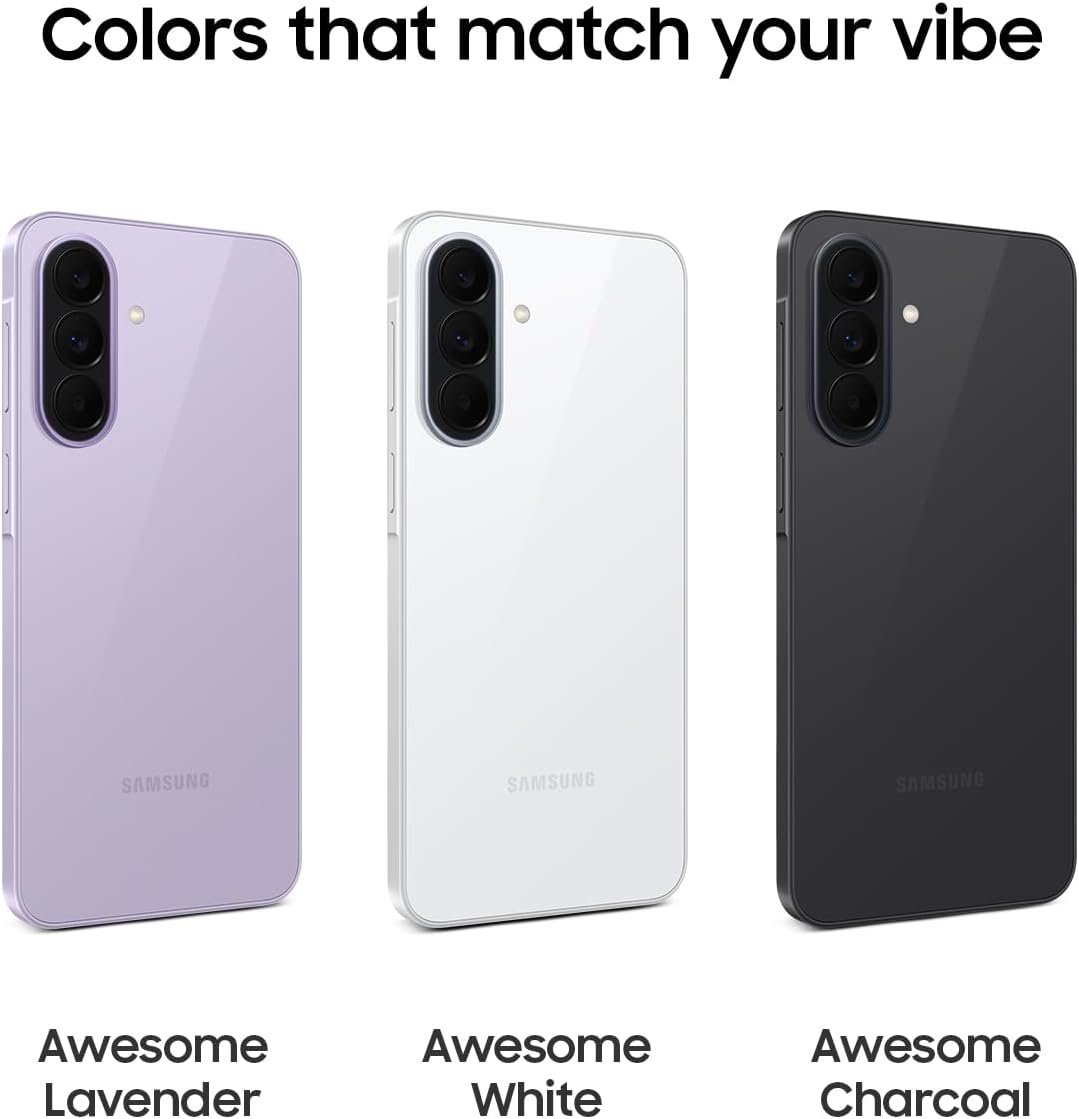 Samsung Galaxy A37 5G (2026), Unlocked Android Smartphone, 256GB, AMOLED Display, Triple Camera, IP68, Slim Phone, 5000mAh Battery, US Version, US 1 Yr Warranty, Awesome Charcoal Charcoal 256GB Phone only