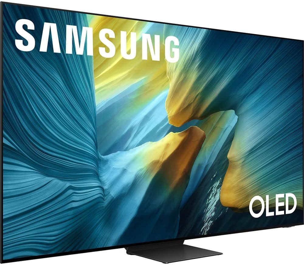 Samsung 83 inch OLED 4K S95F Vision AI Smart TV (2025) QN83S95FAEXZA Bundle with Q-Series Soundbar 7.1.2ch Subwoofer, 2X HDMI Cable and Deco Gear Home Theater Beginner's Guide - Image 3