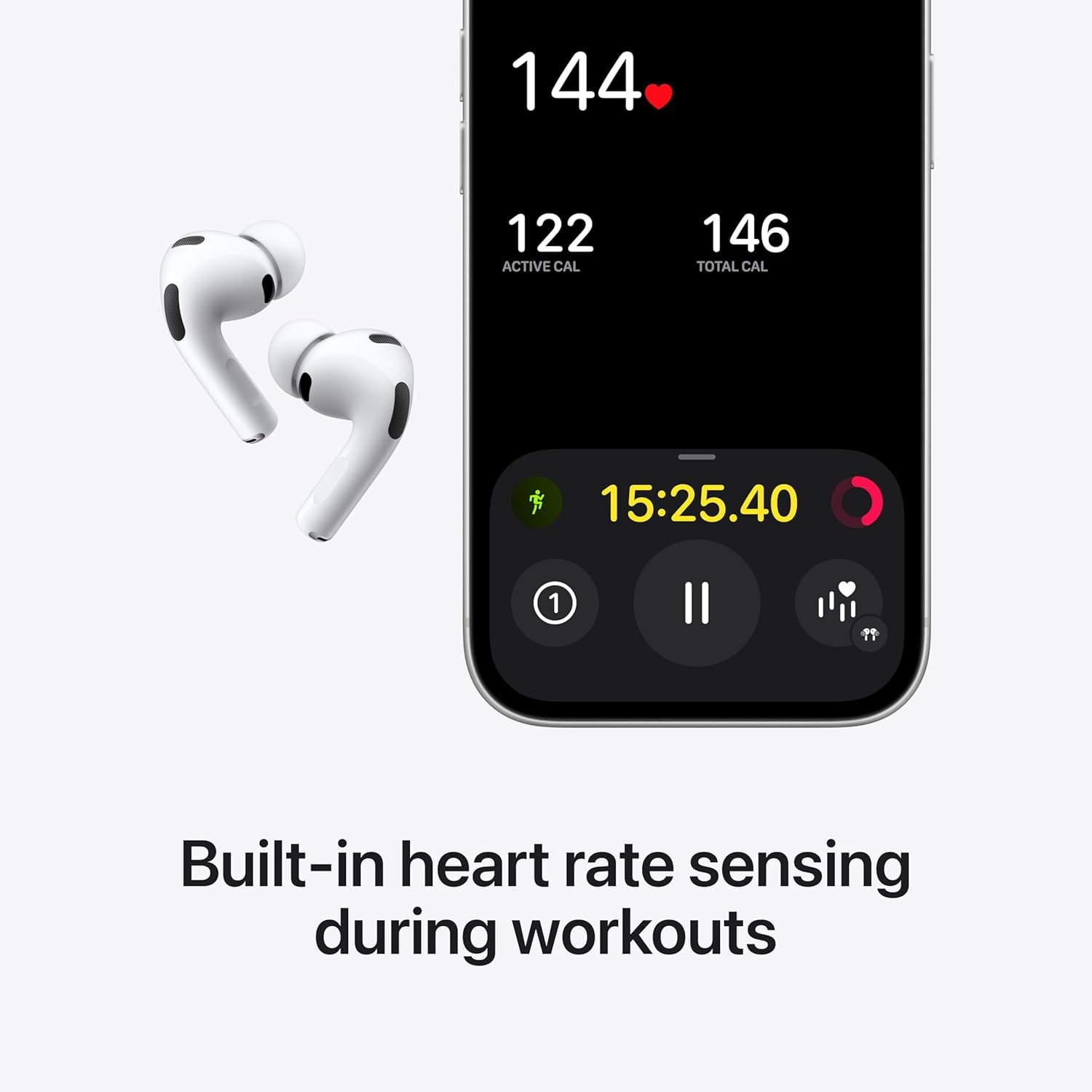 Apple AirPods Pro 3 Wireless Earbuds, Active Noise Cancellation, Live Translation, Heart Rate Sensing, Hearing Aid Feature, Bluetooth Headphones, Spatial Audio, High-Fidelity Sound, USB-C Charging - Image 2