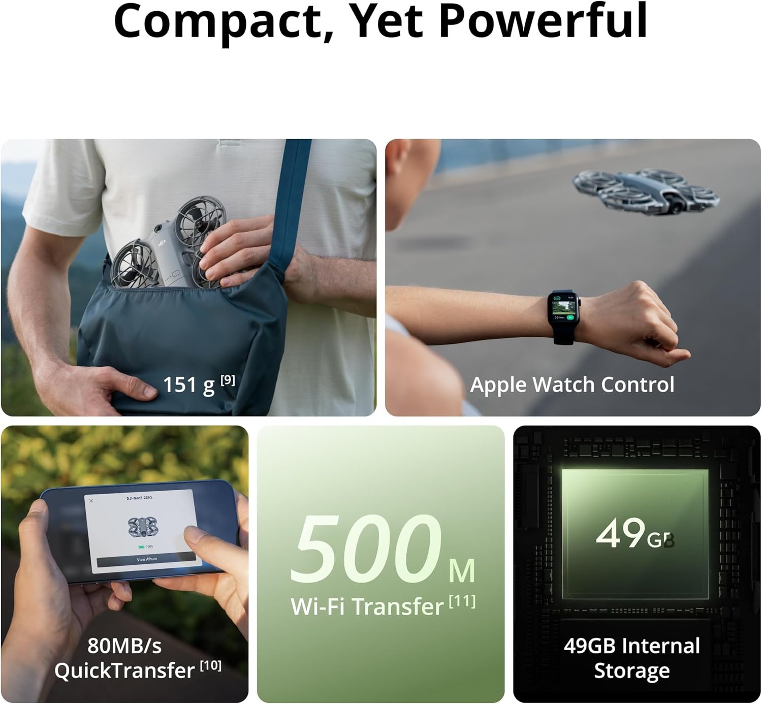 DJI Neo 2 Motion Fly More Combo With RC Motion 3 & Goggles N3, Stable Transmission With Digital Transceiver, 4K Drone for Beginners, FPV Flying, 3 Batteries - Image 6