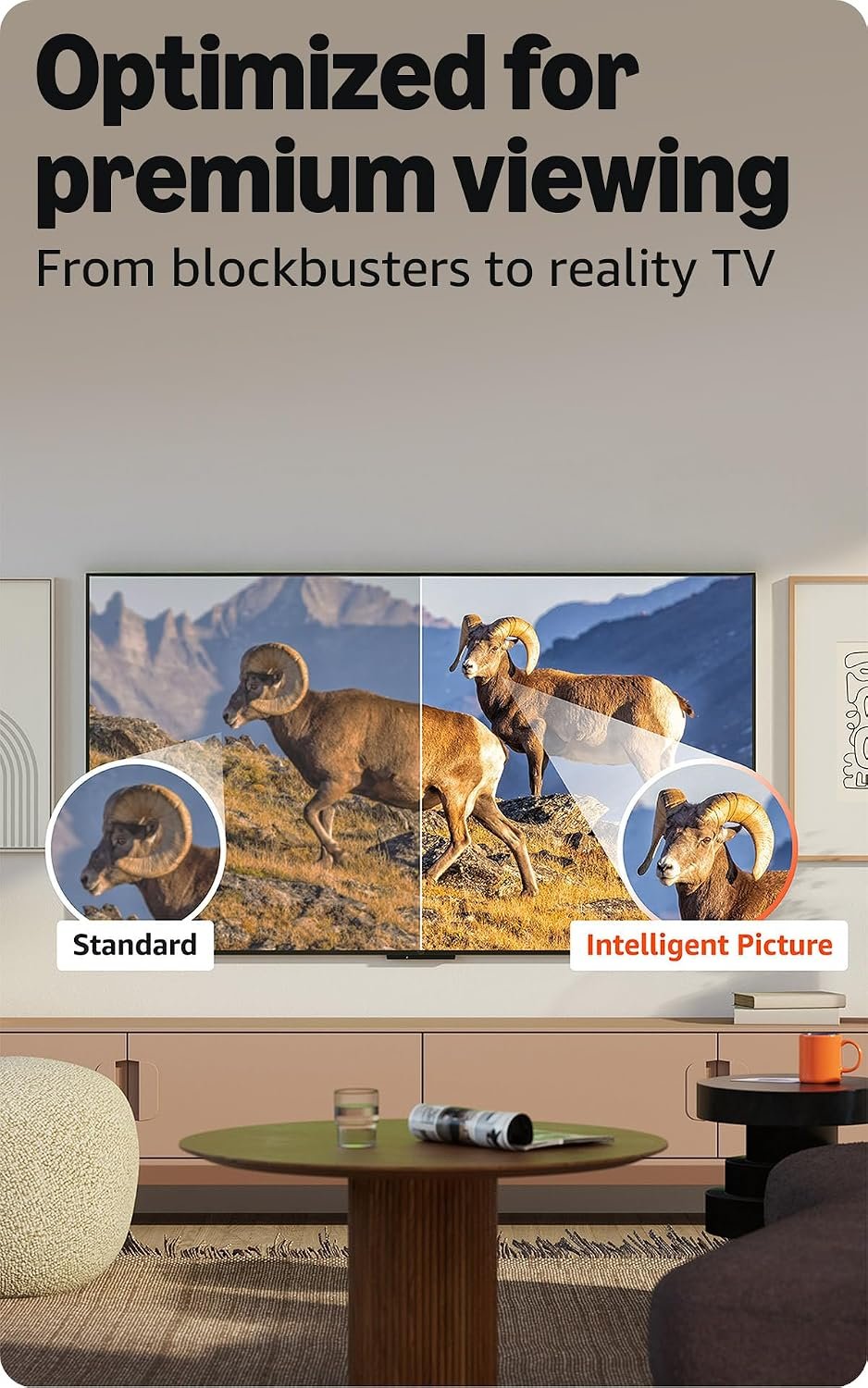 Amazon Ember 55" Mini-LED Series with Fire TV (newest model), QLED 4K UHD smart TV, Dolby Vision IQ, 144hz gaming mode, Ambient Experience, find shows faster with Alexa+ 55-inch - Image 4