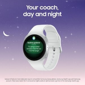 Samsung Galaxy Watch 8 (2025) 40mm Bluetooth Smartwatch, Cushion Design, Fitness Tracker, Sleep Coaching, Running Coach, Energy Score, Heart Rate Tracking, Graphite [US Version, 2 Yr Warranty] Graphite 40mm Bluetooth Watch8