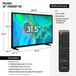 Samsung 32-Inch Class HD H5000F Smart TV (2025 Model) HDR, Object Tracking Sound Lite, Knox Security, One UI Tizen 32-Inch H5000 Series
