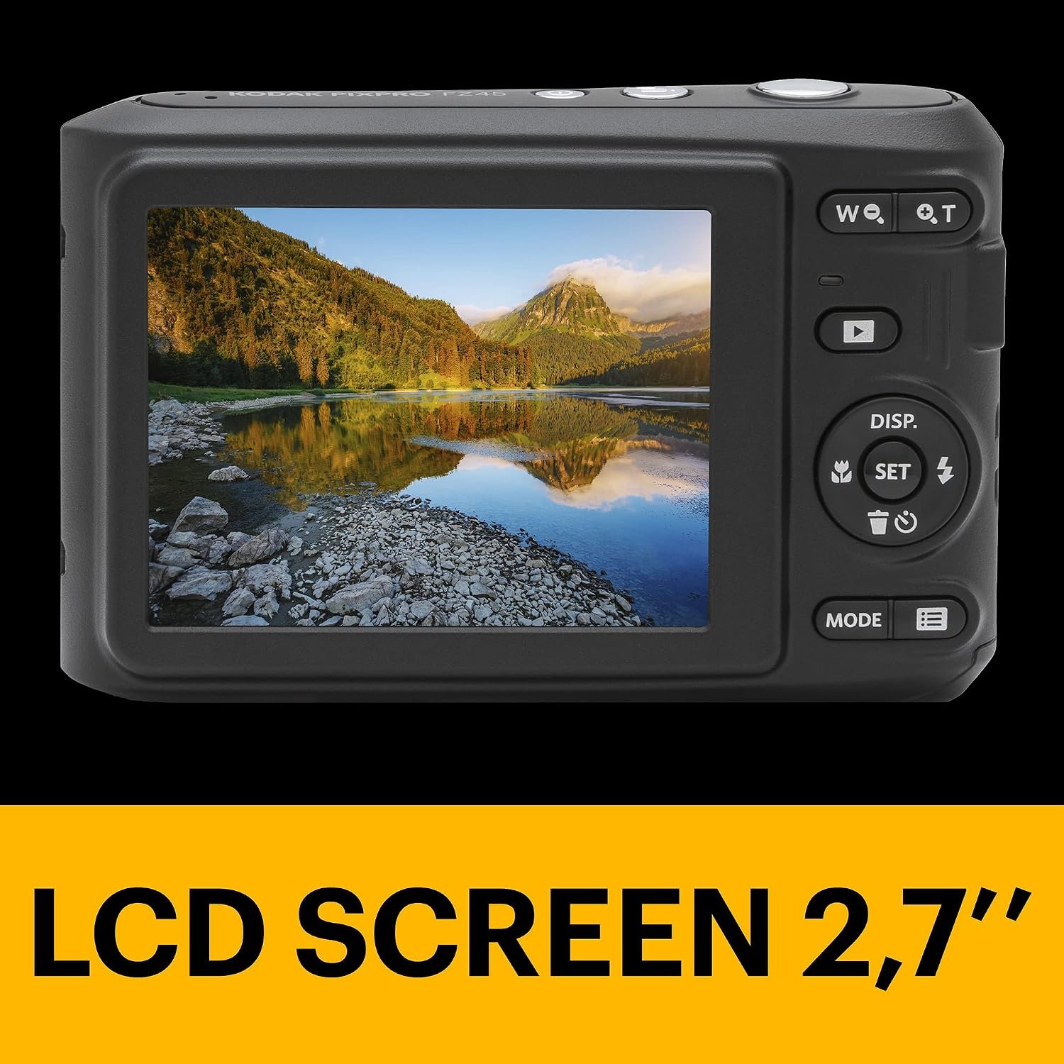 Kodak PIXPRO FZ45 Digital Camera, 16MP Point & Shoot with 4X Optical Zoom, 27mm Wide Angle, 2.7 Inch LCD, 1080p Video, Black - Image 4