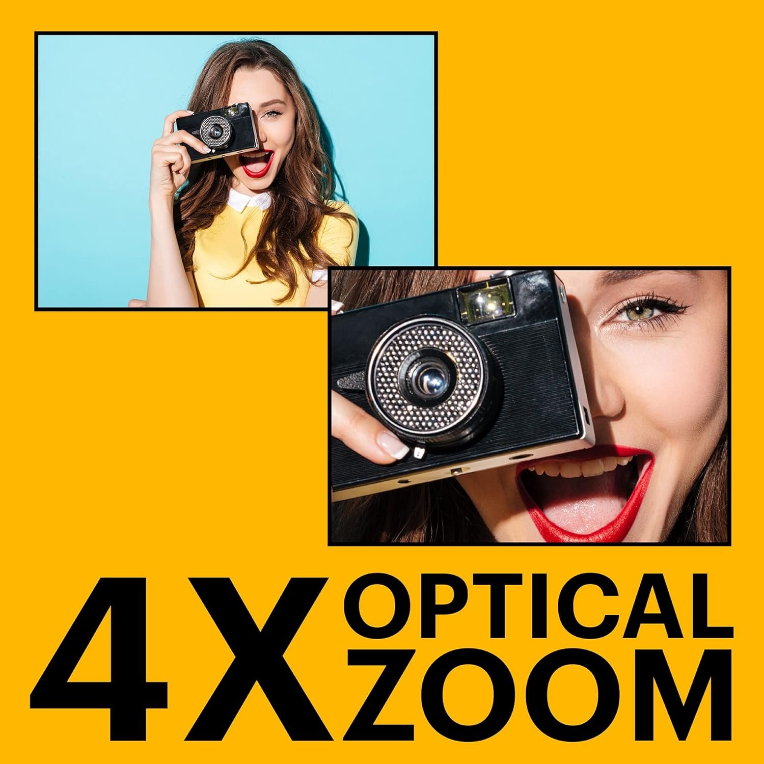 Kodak PIXPRO FZ45 Digital Camera, 16MP Point & Shoot with 4X Optical Zoom, 27mm Wide Angle, 2.7 Inch LCD, 1080p Video, Black - Image 2