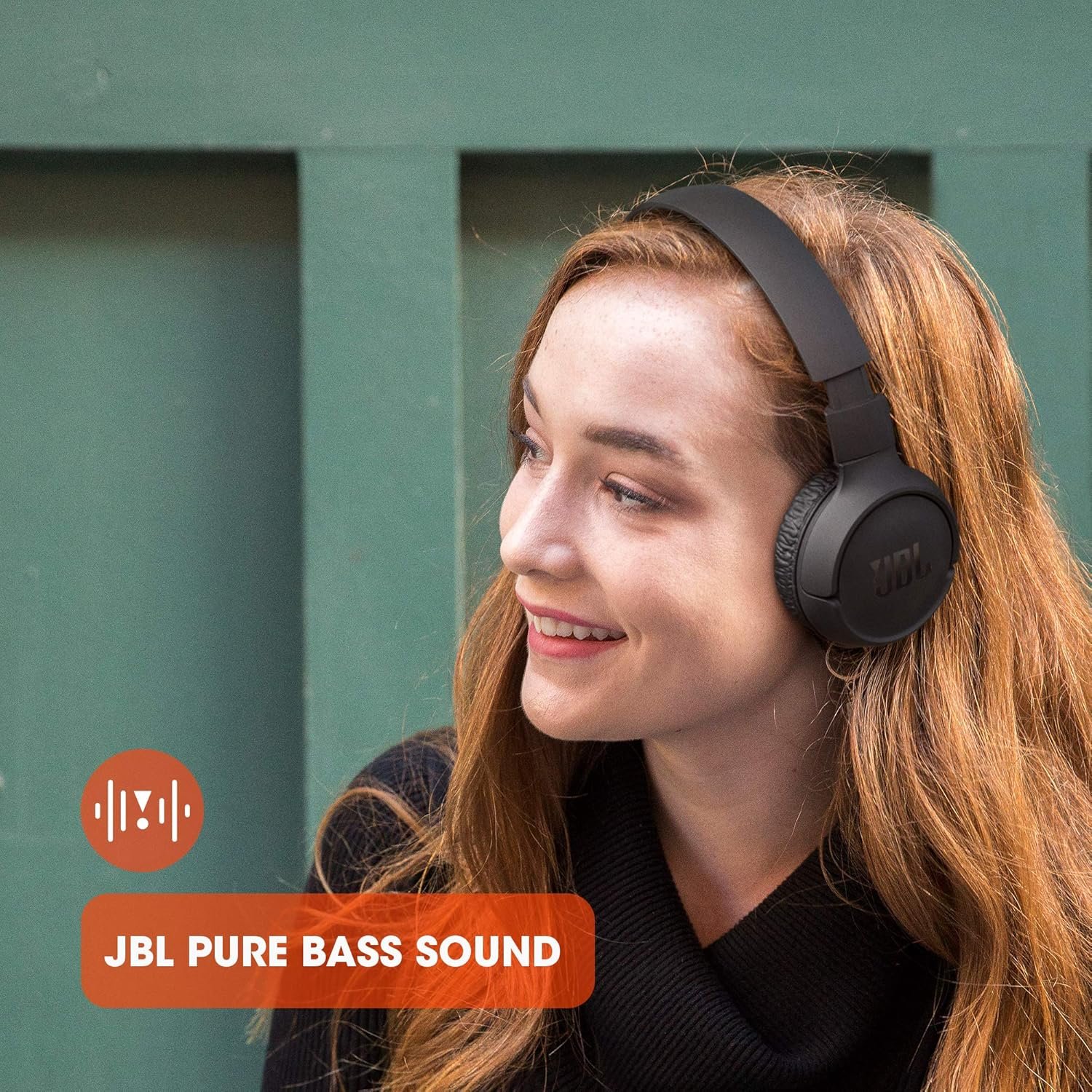 JBL Tune 510BT - Bluetooth headphones with up to 40 hours battery, microphone for call, foldable and comfortable, Android and iOs compatible (Black) - Image 2
